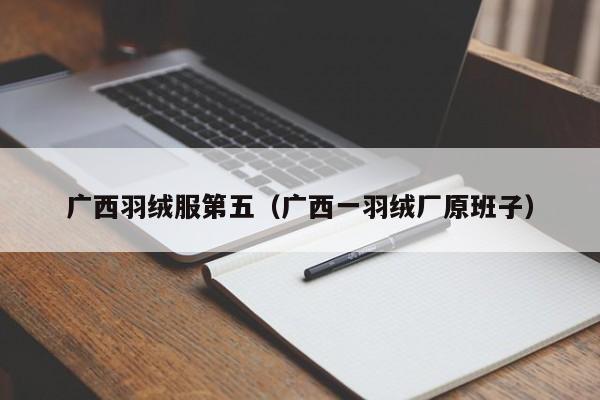 广西羽绒服第五（广西一羽绒厂原班子）